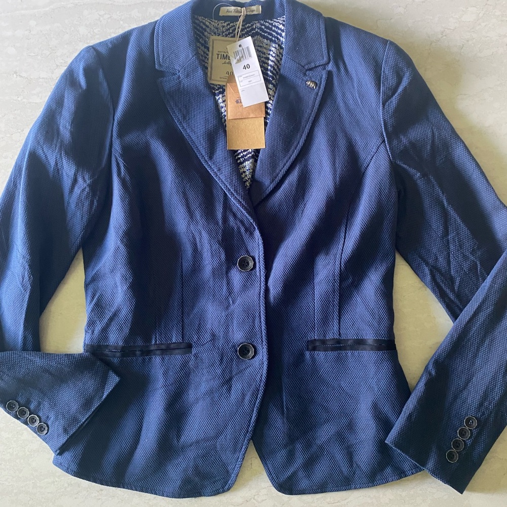Southern California Time Out Women’s Navy Blue Blazer NWT